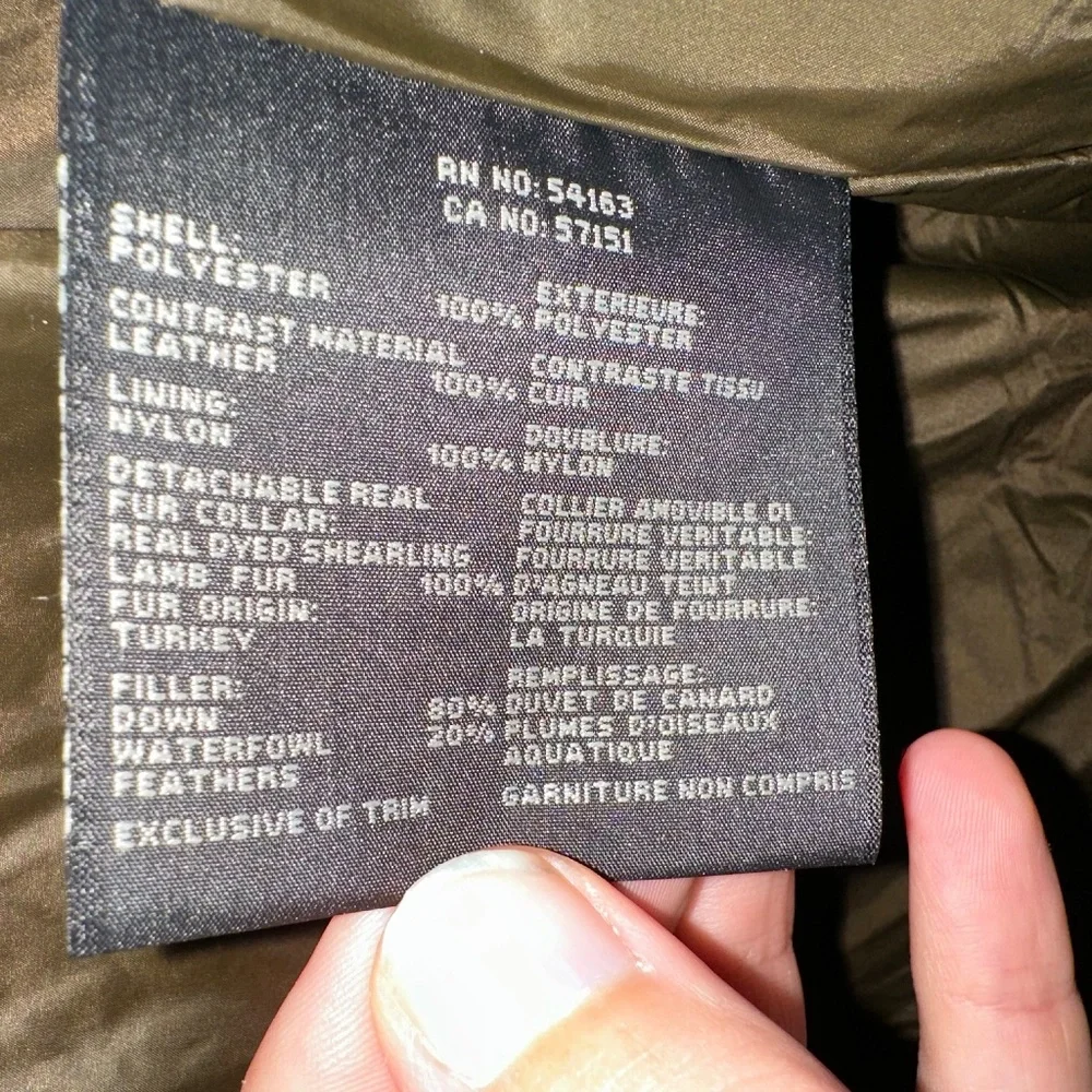 NWT Andrew Marc Ainsworth Leather Trimmed Puffer Jacket - Picture 9 of 13